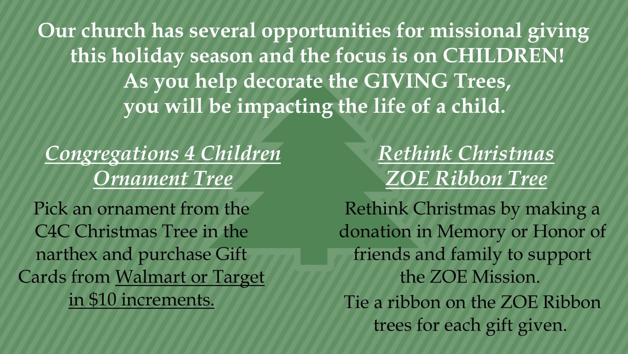 Giving Trees 