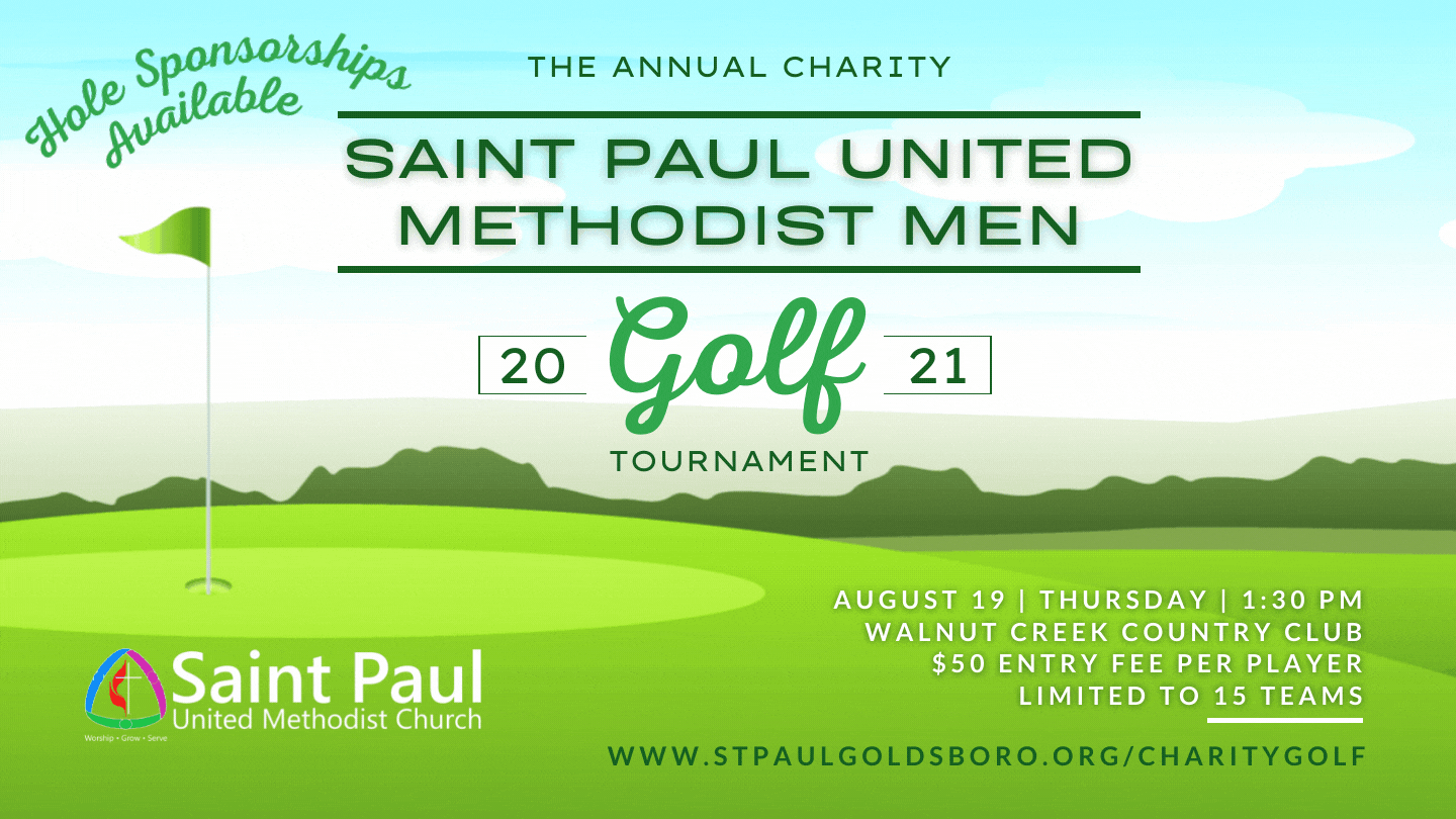 UMM Charity Golf Tournament Goldsboro NC Church UMC Saint Paul